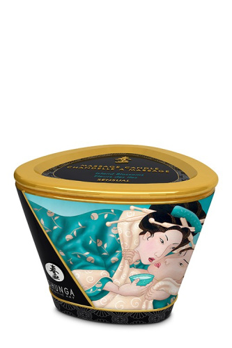 Shunga Candle Island Blossoms - Массажная свеча с цветочным ароматом, 170 мл