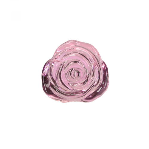 Pillow Talk - Rosy - Luxurious Glass Anal Plug - Стеклянная анальная пробка, 9.9х3.3 см