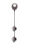 Seven Creations Domino Metallic Balls - Вагинальные металлические шарики, 3 см (хром)