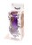 Boss Jewellery Purple Silicon Plug Medium Red Diamond - Анальная пробка с кристаллом, 8х3.5 см (фиолетовый с красным)