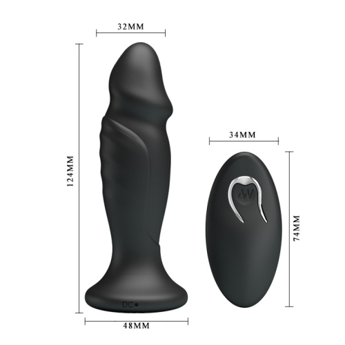 Mr.Play Vibrating Anal Plug - Анальная пробка с вибрацией, 12.4х3.2 см