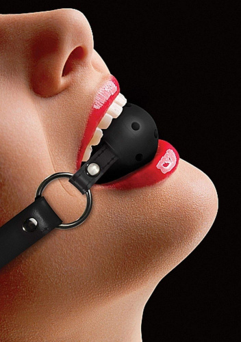 Кляп Ouch! Ball Gag With Leather Straps