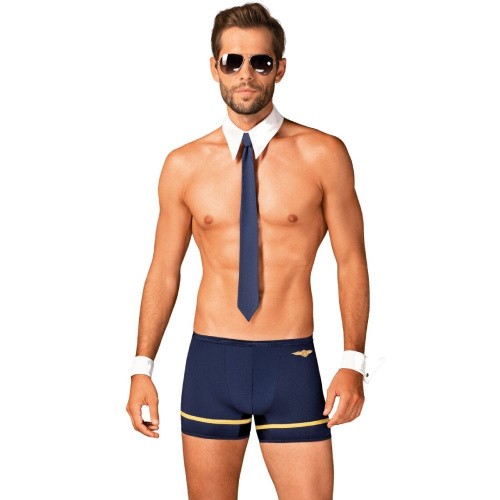 Obsessive Pilotman set - Мужской костюм пилота для ролевых игр, S/M