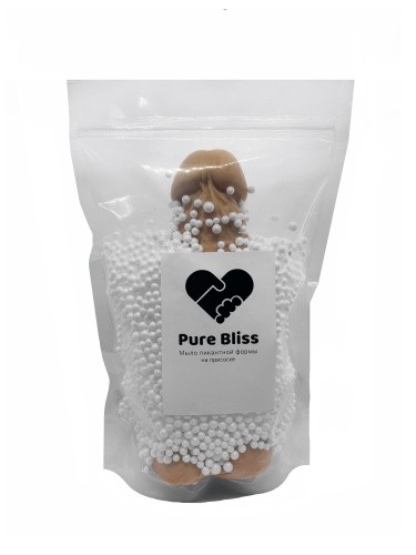 Pure Bliss - Мыло в форме члена XL на присоске, 21х8 см (коричневый)