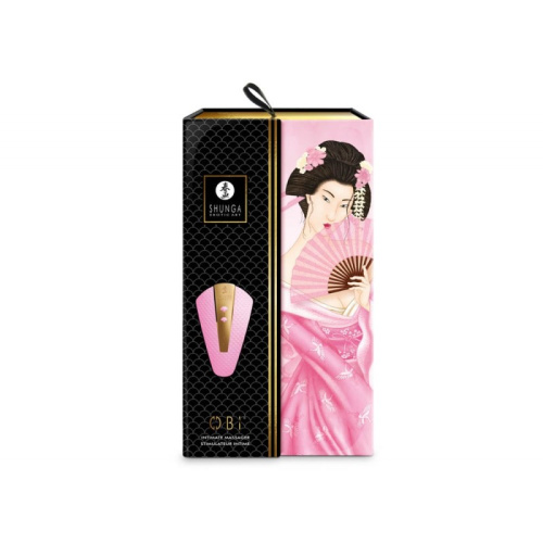 Shunga Obi Intimate Massager - вибратор для клитора, 11.5х7 см (светло-розовый)