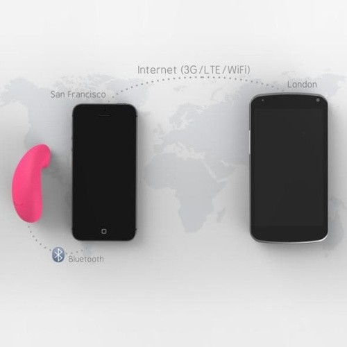 Vibease - iPhone & Android Vibrator Version вибратор с управлением со смартфона 7.9х3.8 см (фиолетовый)