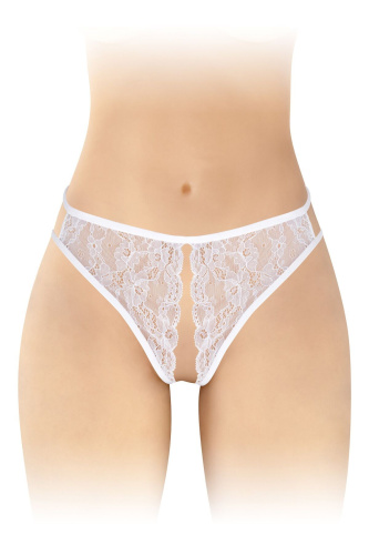 Трусики с открытым доступом Fashion Secret Victoria, S-L белые