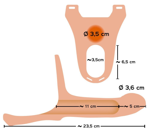 Страпон для мужчин You2Toys Strap-On Silicone Sleeve Medium