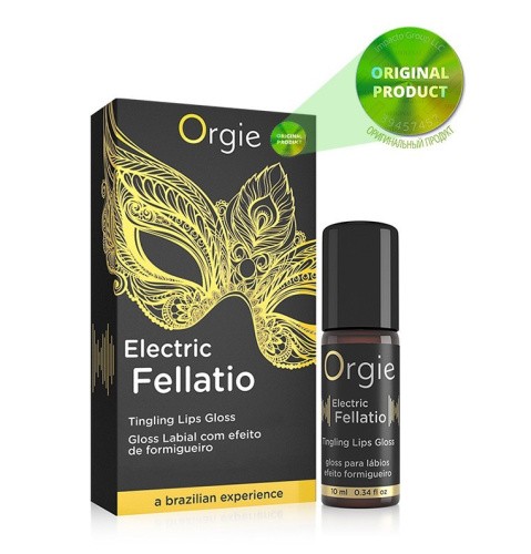 Orgie Sexy Vibe Electric Fellatio - блеск для губ с виброэффектом, 10 мл