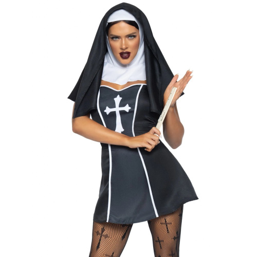 Leg Avenue - Naughty Nun - Сексуальный костюм монашки, L