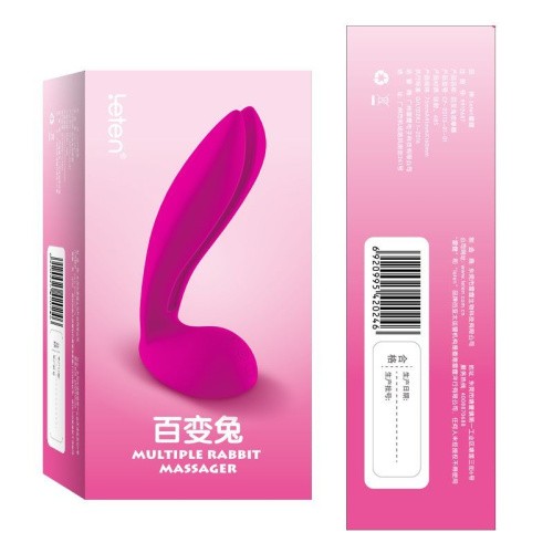 Leten Multi Rabbit - уникальный вибромассажер-кролик, 15.3х6.9 см (фиолетовый)
