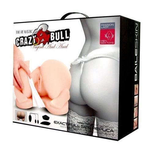 Мастурбатор з вібрацією Crazy Bull Exact Full Size Vagina And Anal - купити в Україні | Секс шоп SEX-SHOP.ua