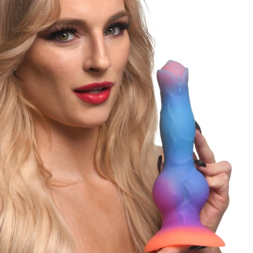 Фаллоимитатор собачий член Creature Cocks Space Cock Glow-in-the-Dark Alien Dilldo, 21.6х6.6 см