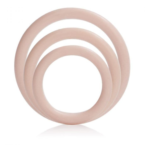 Эрекционные кольца Silicone Support Rings (белый)