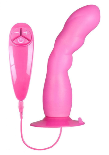 Nmc Icy Bunny Vibe W Suction Cup - Силиконовый вибратор, 16,5х3,5 см (розовый)