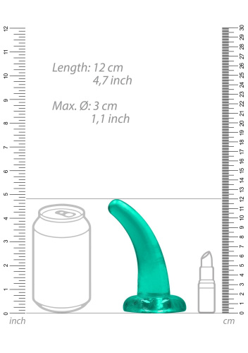 Фаллоимитатор RealRock Non Realistic Dildo with Suction Cup 4,5', 11,5 см