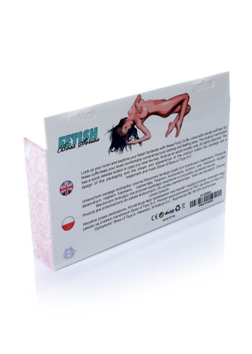 Fetish Boss Series Furry Cuffs Light - Наручники (рожеві) - купити в Києві, Україні