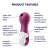 Satisfyer Lucky Libra - Массажер с вакуумной стимуляцией, 15х5 см (сиреневый)