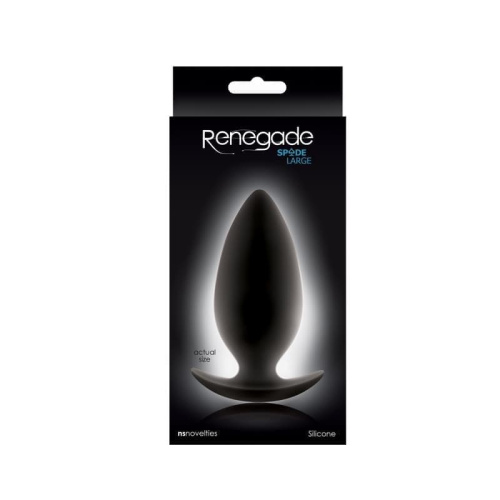 NS Novelties Renegade Spades Large - Пробка анальная, 10х3.8 см