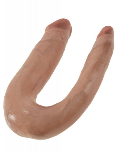 King Cock  U-Shaped Small Double Trouble фаллоимитатор 12.7х2.8 см.
