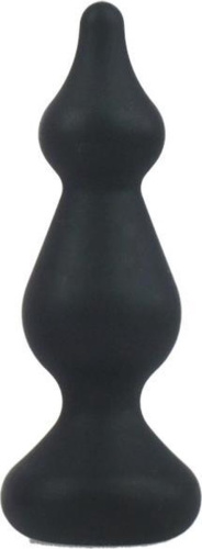 Adrien Lastic Amuse Mini Black (S) - анальная пробка с двумя переходами, 10.1х3см