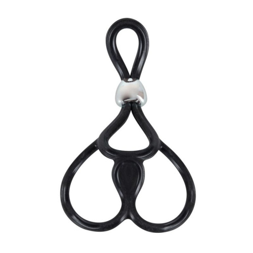 Triple Ball and Cock Ring - Эрекционная петля