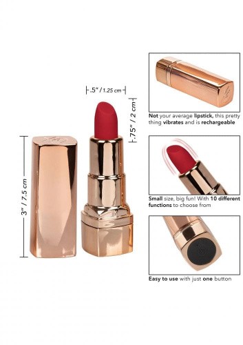 CalExotics Hide & Play Lipstick Recharge вибратор в форме помады (розовый)