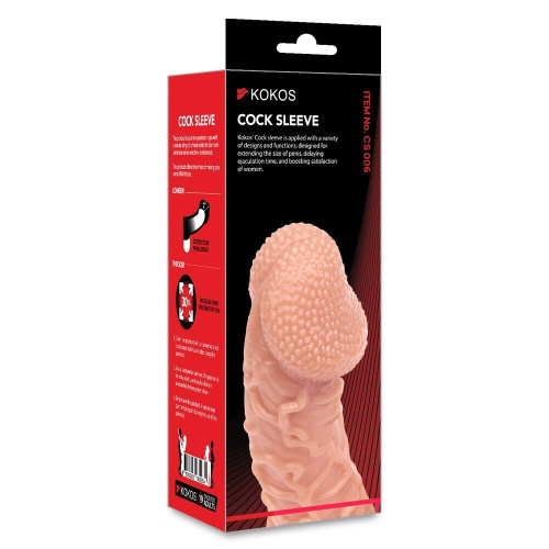 Насадка на член Kokos Cock Sleeve CS 006, S