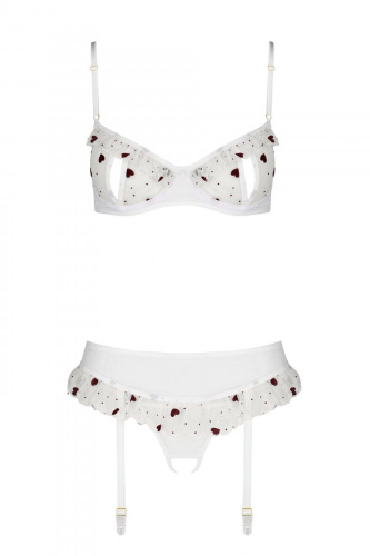 Passion Lovelia Set - Комплект белья, L/XL (белый)
