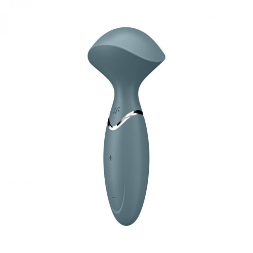 Satisfyer Mini Wand-er - Вибромассажер, 16х6 см (серый)