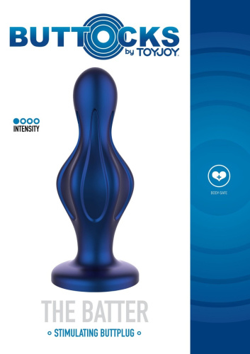 TOYJOY The Batter Buttplug - Анальная пробка, 12 см (синий)