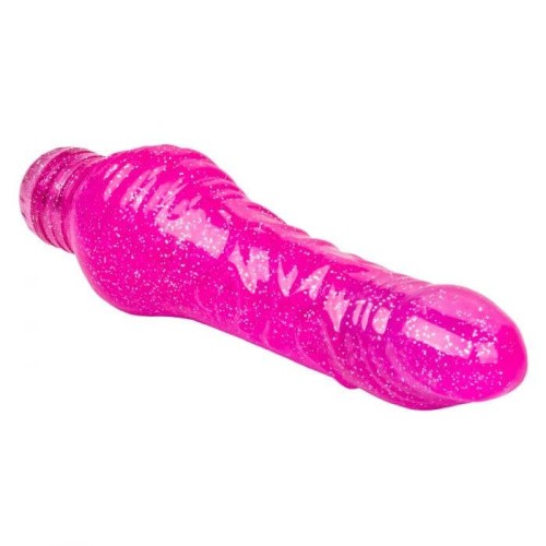 CalExotics Sparkle Shimmer Stud - вибромассажер, 14х4.5 см (розовый)