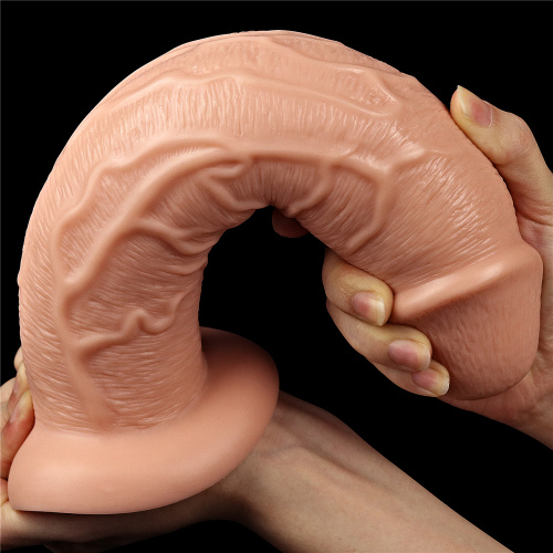 LoveToy - Realistic Long Dildo Flesh 11 - Фаллоимитатор на присоске, 28х6 см
