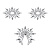 Petits Joujoux Gloria set of 3 Black - пэстис из кристаллов, украшение на грудь и вульву, (чёрный) Petits Joujoux Gloria set of 3 Black - пэстис из кристаллов, украшение на грудь и вульву, (чёрный)