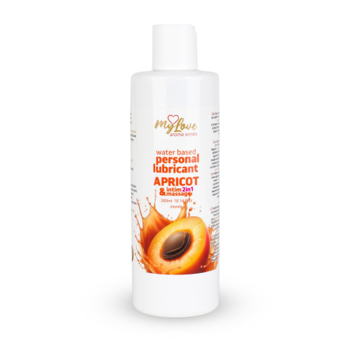 2в1 лубрикант и массажный гель - MyLove Aroma Series Intim&Massage Apricot, 300 мл