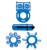 Topco Sales Climax Kit Neon Blue - набор эрекционных колец, (синий) Topco Sales Climax Kit Neon Blue - набор эрекционных колец, (синий)