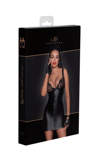 Платье с мокрым эффектом Noir Handmade F254 Powerwetlook mini-dress, XXL