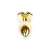 Boss Jewellery Gold Heart Plug Clear - Анальная пробка с кристаллом, 7х2,7 см (прозрачный) Boss Jewellery Gold Heart Plug Clear - Анальная пробка с кристаллом, 7х2,7 см (прозрачный)