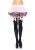 Leg Avenue Nylon Thigh Highs With Bow - чулки с бантиком (белый с голубым) Leg Avenue Nylon Thigh Highs With Bow - чулки с бантиком (белый с голубым)
