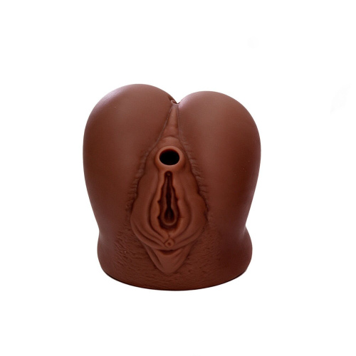 Іграшка вагіна з пискавкою Diverty Sex коричнева - купити в Україні | Секс шоп SEX-SHOP.ua