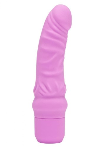 Get Real Mini Classic G-spot Vibrator - Реалистичный вибратор с венами, 17 см (розовый)