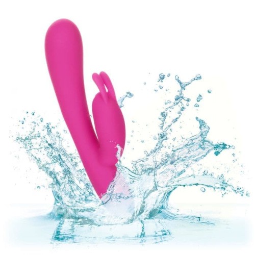 California Exotic Novelties Embrace Massaging G-Rabbit - вибратор-кролик для точки G, 13х3.3 см (розовый)