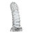 Baile Brave Man Penis Sleeve Crystal - Насадка на член, 14 см (прозрачный)