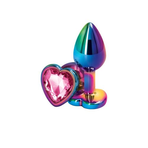 Анальная пробка NS Novelties Rear Assets - Multicolor Heart, S