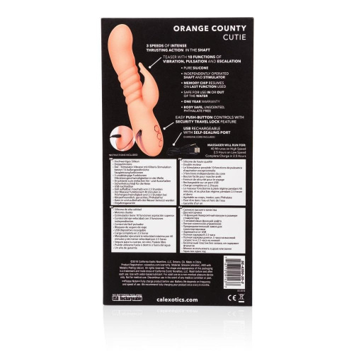 CalExotics Orange County Cutie вибратор кролик, 11.5х3.8 см