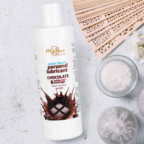 2в1 лубрикант и массажный гель - MyLove Aroma Series Intim&Massage Chocolate, 300 мл