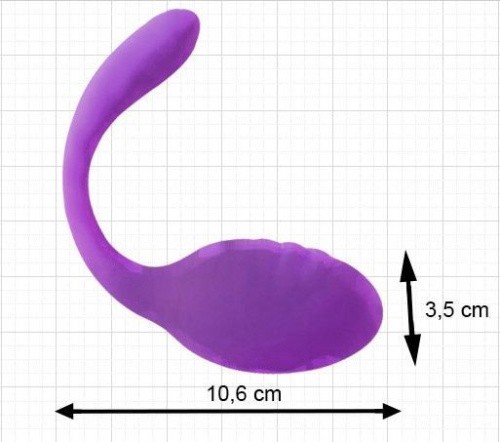 Adrien Lastic Smart Dream II - Виброяйцо со стимулятором клитора с пультом LRS