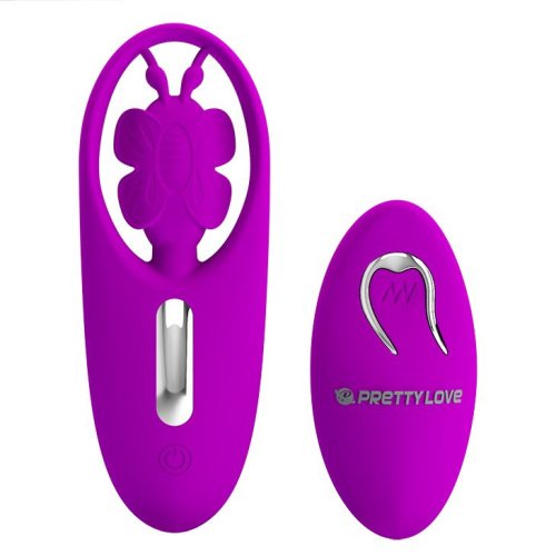 Pretty Love Dancing Butterfly Stimulator Purple - вибратор для клитора в виде бабочки, 10.8х4 см (фиолетовый)