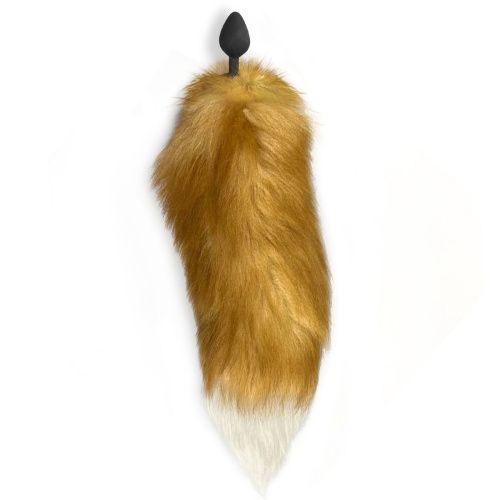 Силиконовая анальная пробка с хвостом Art of Sex Red Fox fox, M