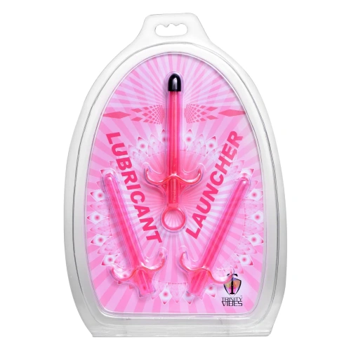Trinity Vibes Lube Launcher (Set Of 3) - набор из 3 шприцов для лубрикантов, 8.9х1.27 см (розовый)